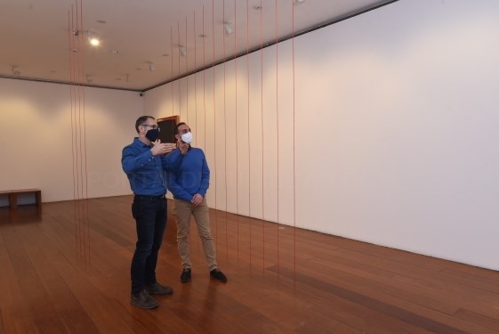 La exposición “Un espacio intermedio” de Fred Sandback estará abierta al público en el Centro Guerrero hasta el 28 de febrero