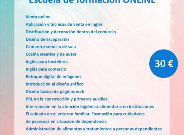 El Ayuntamiento de Almuñécar oferta un amplio programa de formación online