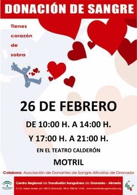 Nueva colecta solidaria de sangre este viernes 26 en el Teatro Calderón
