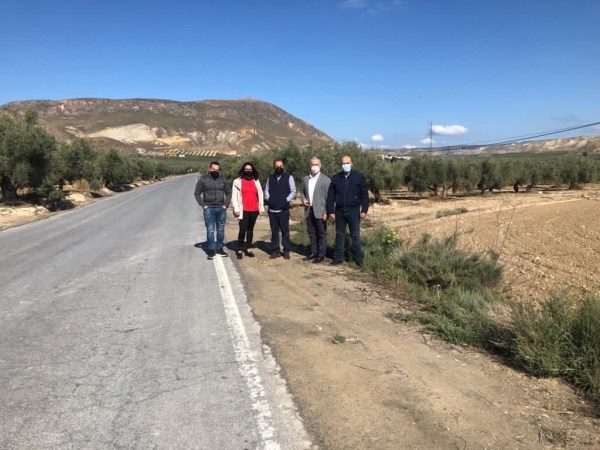 El diputado de Obras Públicas visita Dehesas de Guadix, Alicún de Ortega y Villanueva de las Torres