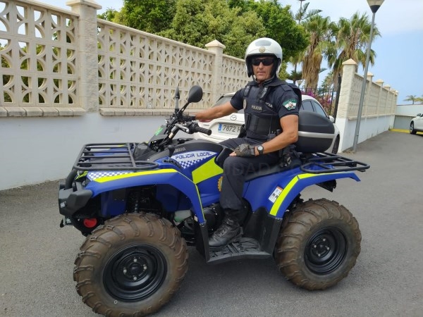 El parque móvil de la Policía Local de Salobreña se incrementa con un vehículo Quad