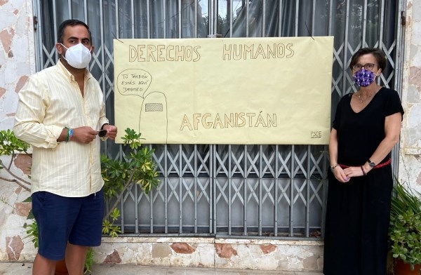 Concentración en Lanjarón para exigir la protección de los Derechos Humanos en Afganistán