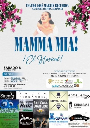 La Escuela Elenco Teatro representa este sábado el musical “Mamma Mía” en la Casa de la Cultura de Almuñécar
