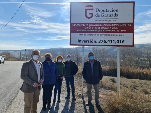 Diputación invierte más de 375.000 euros en el acondicionamiento de la carretera de GR-9109 de Cúllar a Oria