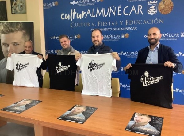 El cantante de sexitano Miguel Moreno presenta en concierto su primer sencillo en la Casa de la Cultura de Almuñécar