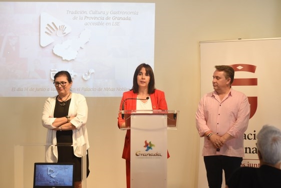 Diputación y Asogra presentan un proyecto pionero para dar a conocer los pueblos de Granada en lengua de signos
