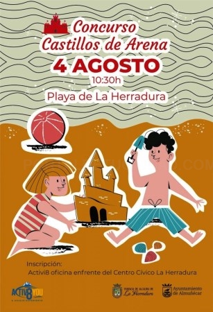La Herradura celebra este jueves el tradicional Concurso de Castillos de Arena junto al polideportivo de la playa