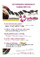 Actividades musicales en Urkalia- Curso 2015-2016