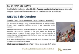La hora del cuento: "Rotundifolia y sus cuentos a mano” de Estrella Ortíz