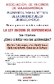Charla sobre la Ley 39-2006 de Dependencia