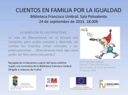 'Cuentos en familia' regresa esta semana con el cuento 'La rebelión de las princesas' de Jerónimo Mejías