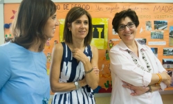 La alcaldesa de Pozuelo de Alarcón inicia una ronda de visitas por los colegios del municipio