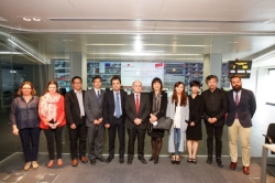 Una delegación china de expertos en movilidad sostenible visita el centro neurálgico del control del transporte en Madrid