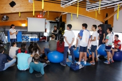 Alumnos del Colegio Privado San Luis Gonzaga desarrollan un programa de “Wellness” en las ins- talaciones deportivas del Físico