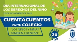 Cuentacuentos infantiles en los colegios con motivo del Día Universal del Niño