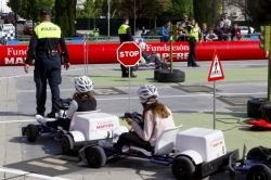 Abierta la caravana de educación vial para todos los niños de Majadahonda en el parque de Colón.