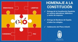 Homenaje municipal a la Constitución Española.