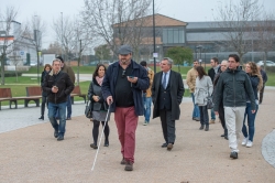 El parque Adolfo Suárez de Majadahonda, primero de España accesible para personas con discapacidad visual.