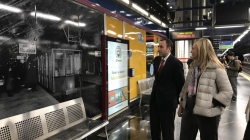 Exposición fotográfica ‘100 años de Metro’ en la estación de Aeropuerto T1 - T2 - T3.