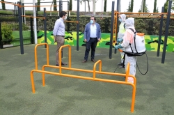 Boadilla. El Ayuntamiento realizará desinfecciones frecuentes en todos los parques del municipio