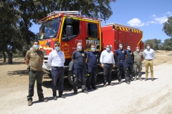 El retén de bomberos forestales de la Comunidad de Madrid ya está instalado en Boadilla