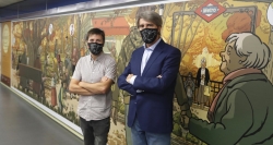 Homenajeamos a los mayores con un mural de Paco Roca en la estación de Metro de Plaza de Castilla