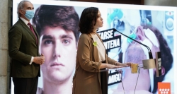 Díaz Ayuso presenta una campaña informativa sobre el impacto del Covid si se incumplen las medidas