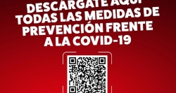 Informamos sobre medidas COVID a través de código QR en cartelería