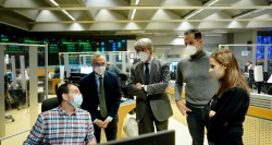 Aguado reconoce la labor de los empleados de Metro frente al temporal