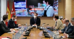 Aguado se reúne con el sector comercial: “Trabajamos para levantar restricciones”