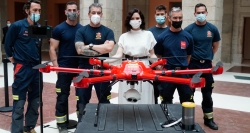 Díaz Ayuso presenta el Plan INFOMA 2021 con 100 nuevos bomberos y una pionera unidad de drones
