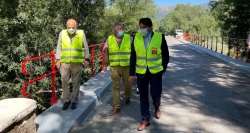 Rehabilitamos el puente de hierro sobre el río Lozoya en Rascafría