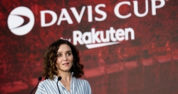 Díaz Ayuso da la bienvenida a las finales de la Copa Davis de tenis