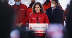 Díaz Ayuso anuncia el envío a la frontera de Polonia de un convoy del ERICAM con equipamientos profesionales para ayudar a los bomberos ucranianos