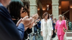 Díaz Ayuso: “Han pasado 25 años del espíritu de Ermua. No encuentro un solo motivo para después de aquello traicionar a una nación o a su historia”