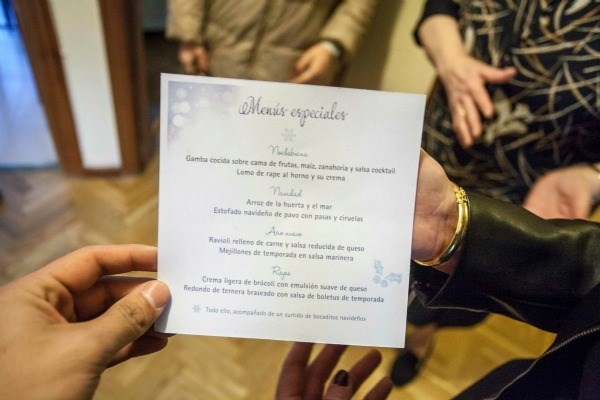 Menús especiales de Nochebuena y Navidad para las personas con menos recursos de Boadilla