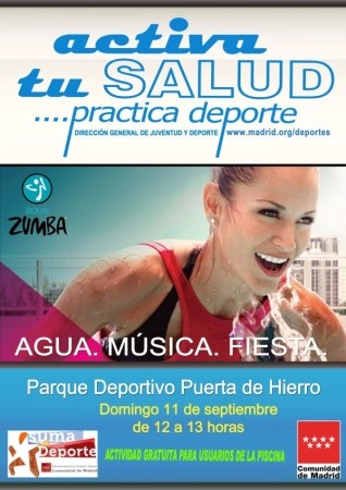 El domingo 11 de septiembre ‘master class’ gratuita de Aqua Zumba