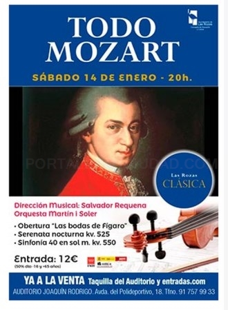 La nueva temporada de Las Rozas Clásica se abre con un gran concierto dedicado a Mozart
