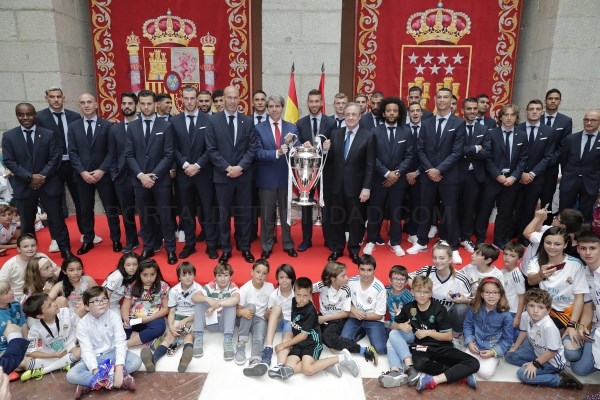 Garrido recibe al Real Madrid campeón: “Marca Madrid y Marca España”