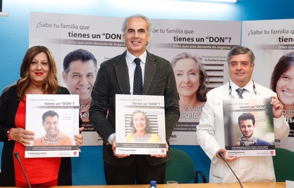 Se ha presentado la campaña ‘Yo Tengo Un Don’, impulsada desde la Oficina Regional de Coordinación de Trasplantes de la Comunidad de Madrid.