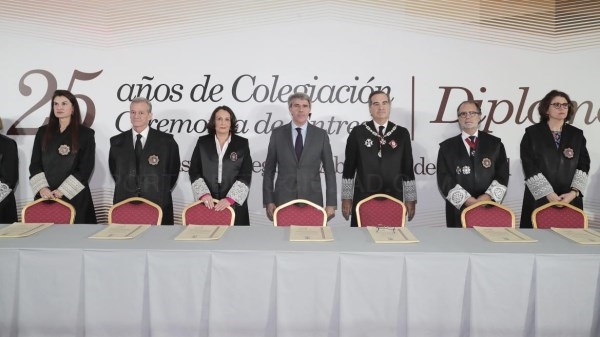 Garrido destaca la contribución de los abogados en la defensa de la Constitución.
