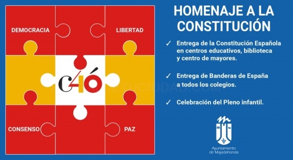 Homenaje municipal a la Constitución Española.