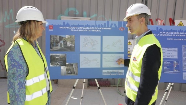 La estación de Metro de Tribunal será 100 % accesible con la instalación de siete ascensores