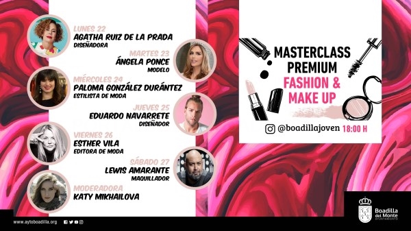 Profesionales de moda, maquillaje, pasarela y editoriales ofrecerán charlas sobre su experiencia profesional