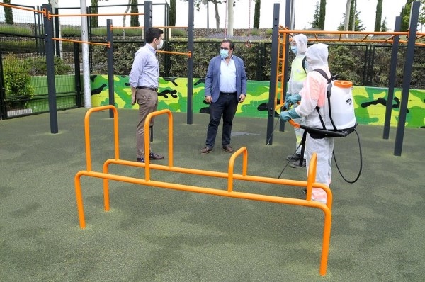 Boadilla. El Ayuntamiento realizará desinfecciones frecuentes en todos los parques del municipio