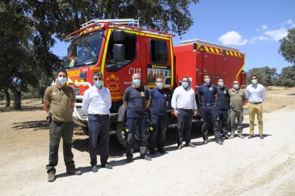 El retén de bomberos forestales de la Comunidad de Madrid ya está instalado en Boadilla