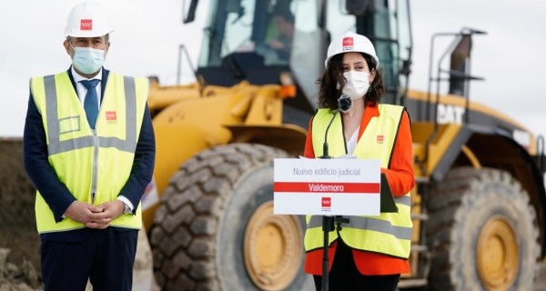 Díaz Ayuso presenta el proyecto del Palacio de Justicia de Valdemoro que estará finalizado en 2022