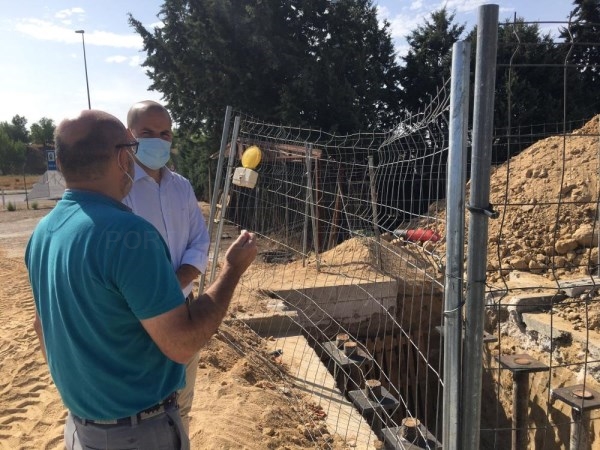 Avanzan las obras de la pasarela peatonal de Roza Martín
