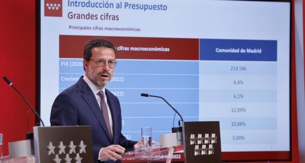 La Comunidad de Madrid aprueba el proyecto de Presupuestos 2022