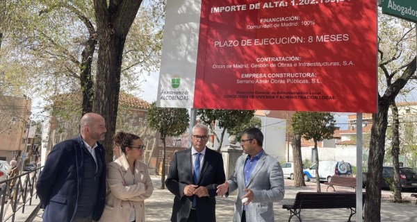 La Comunidad de Madrid transforma en zona prioritaria peatonal y hace plenamente accesibles varias calles del casco histórico de Alcobendas